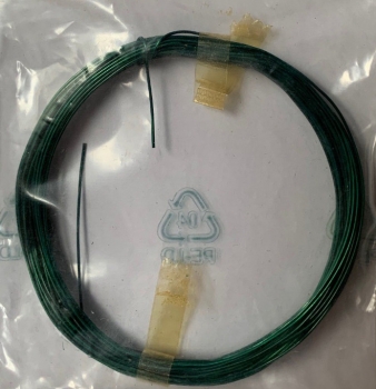 Metalldraht (Kupferlackdraht) grün